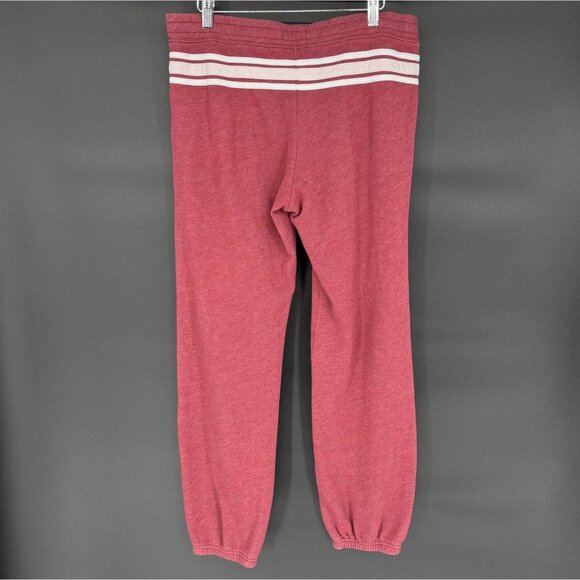 Hollister Women's Spell Out Jogger Sweatpants Size L Burgundy Loungewear Y2k - Picture 2 of 10